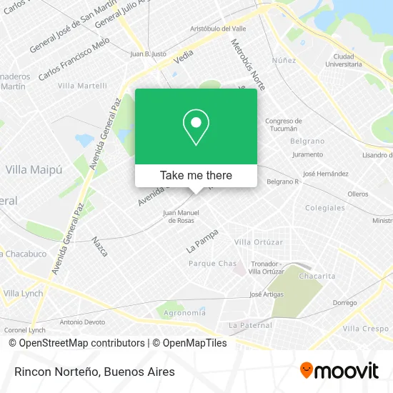 Rincon Norteño map