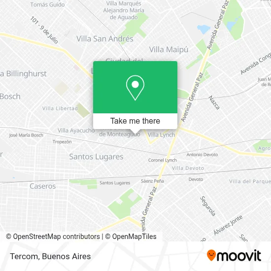 Tercom map