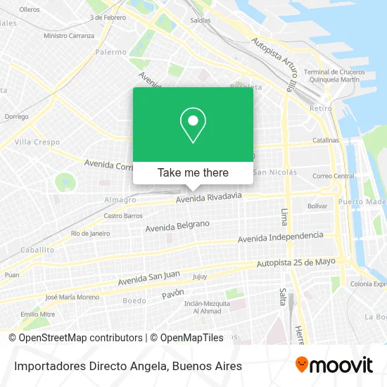 Importadores Directo Angela map
