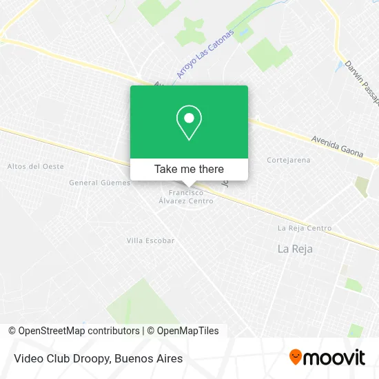 Video Club Droopy map