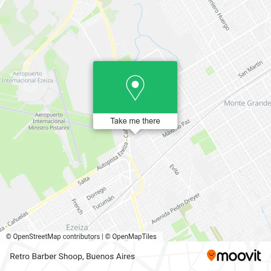 Retro Barber Shoop map