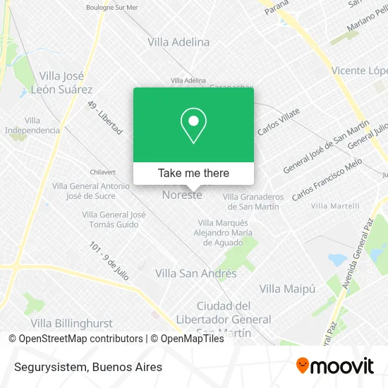 Segurysistem map