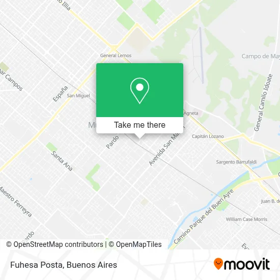 Fuhesa Posta map
