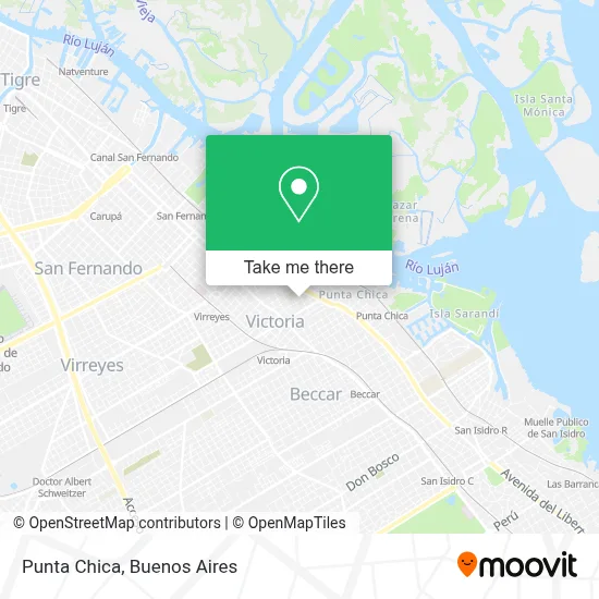 Punta Chica map