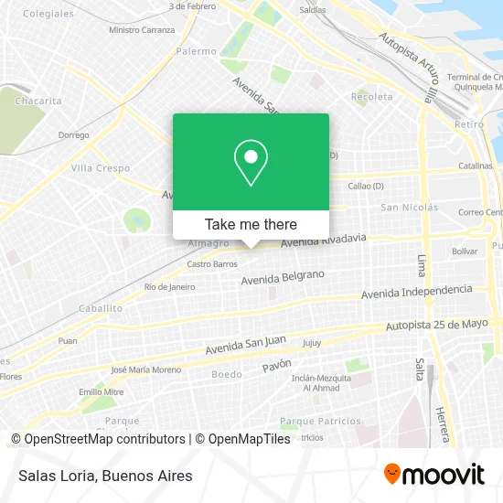 Salas Loria map