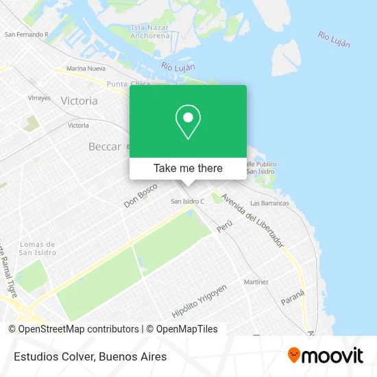 Estudios Colver map