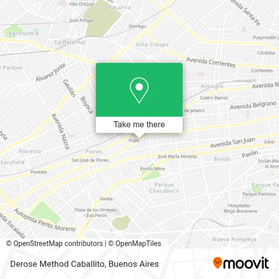 Derose Method Caballito map