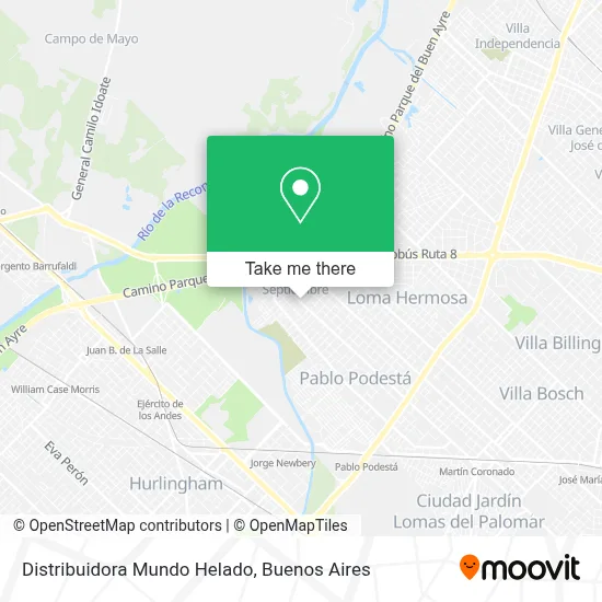 Distribuidora Mundo Helado map