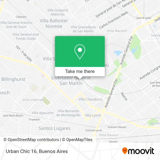 Urban Chic 16 map