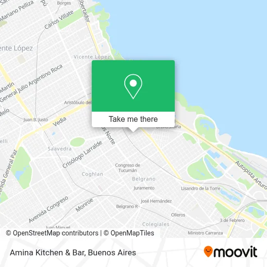 Amina Kitchen & Bar map