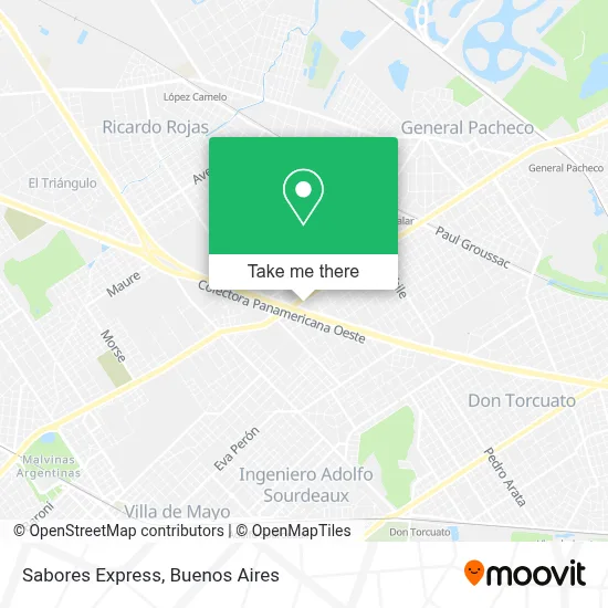Sabores Express map