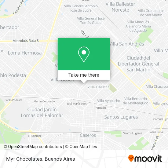 Myf Chocolates map