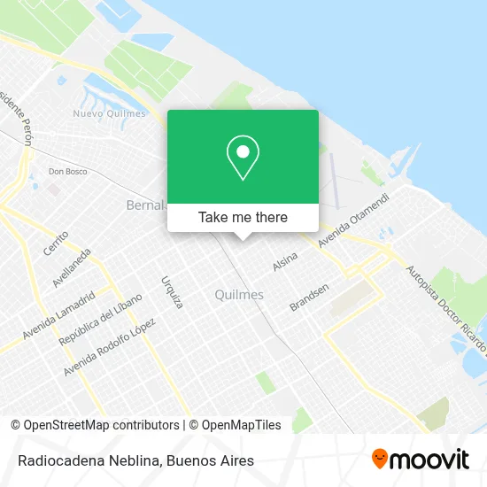 Radiocadena Neblina map