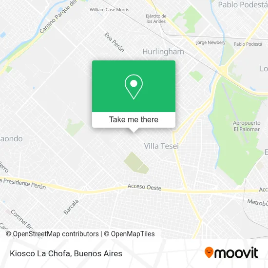 Kiosco La Chofa map