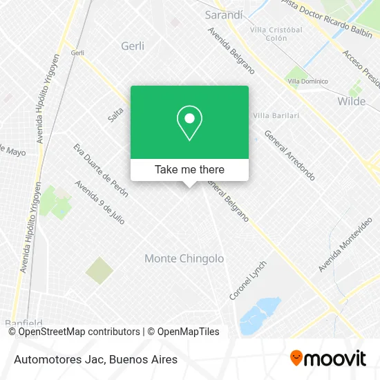Automotores Jac map