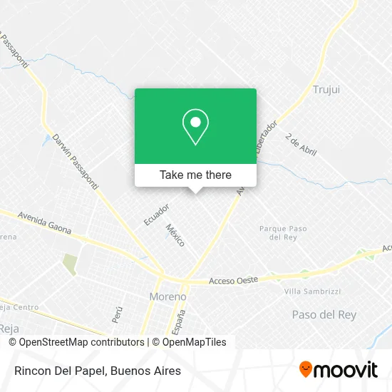 Rincon Del Papel map