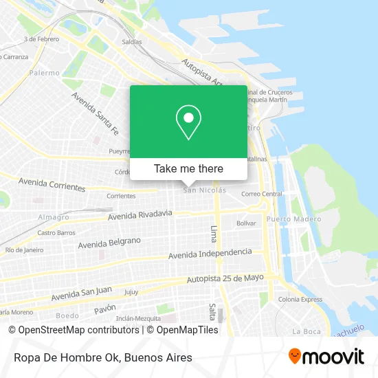 Ropa De Hombre Ok map