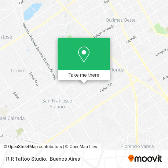 R.R Tattoo Studio. map