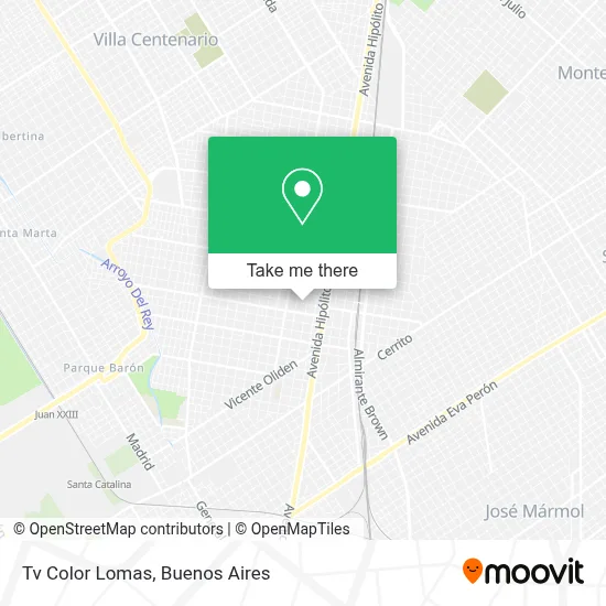 Tv Color Lomas map