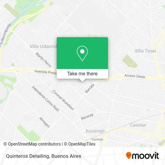 Quinteros Detailing map