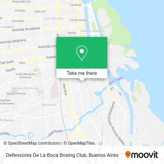 Defensores De La Boca Boxing Club map