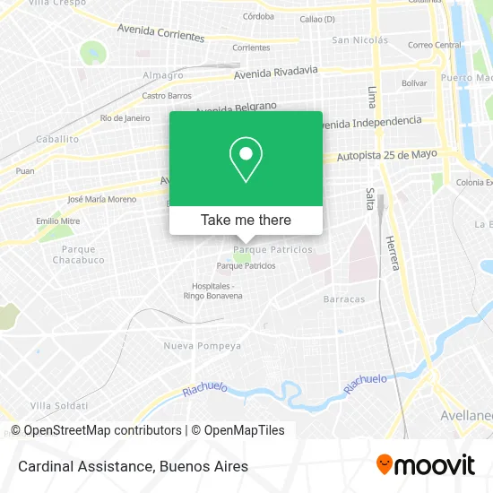 Cardinal Assistance map
