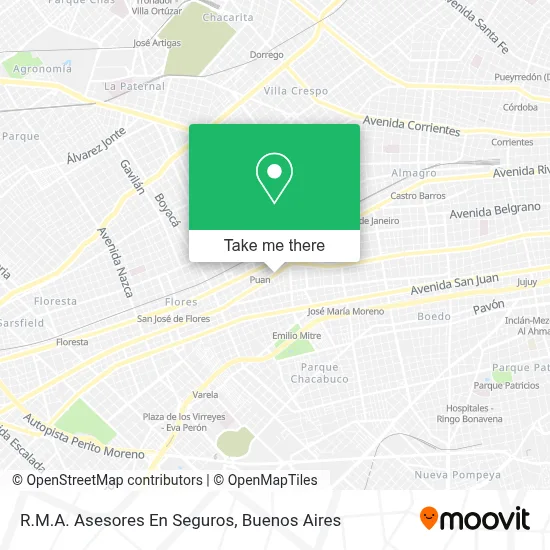 R.M.A. Asesores En Seguros map