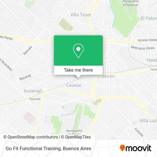 Go Fit Functional Training map