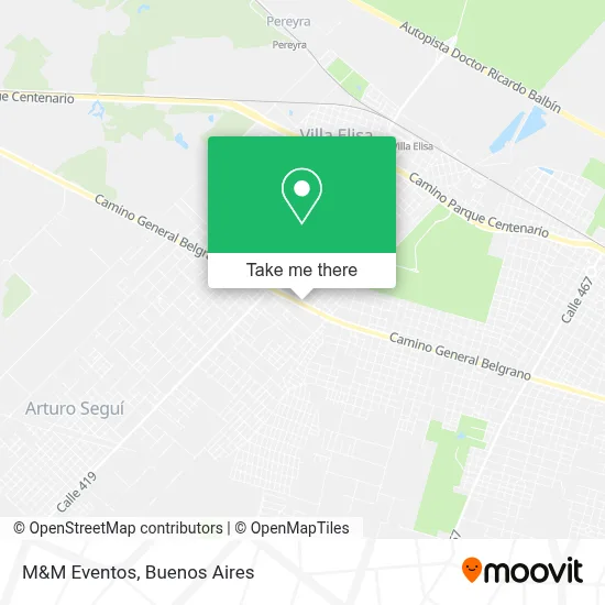 M&M Eventos map