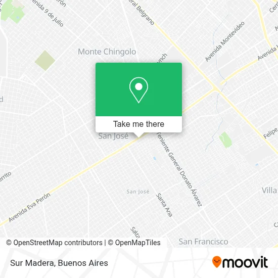 Sur Madera map