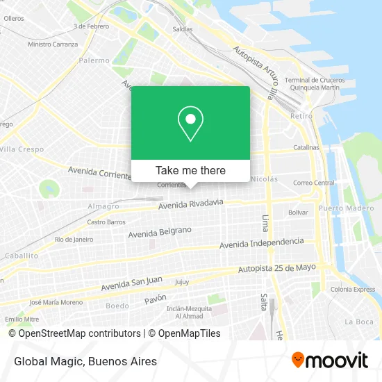 Global Magic map