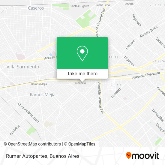 Rumar Autopartes map
