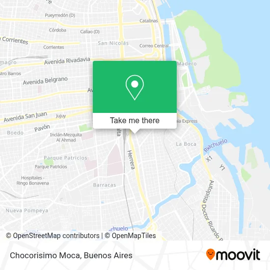 Chocorisimo Moca map