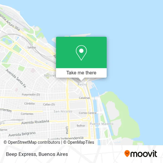 Beep Express map