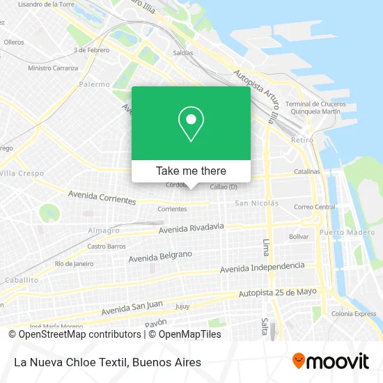 La Nueva Chloe Textil map