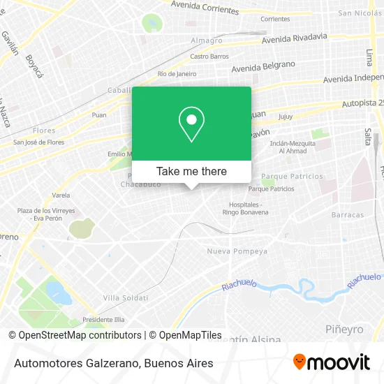 Automotores Galzerano map