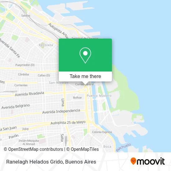 Ranelagh Helados Grido map