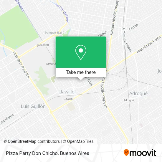 Pizza Party Don Chicho map