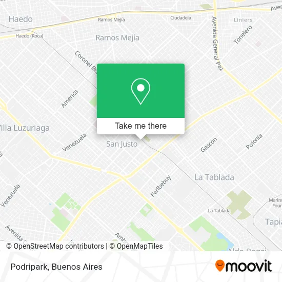 Podripark map