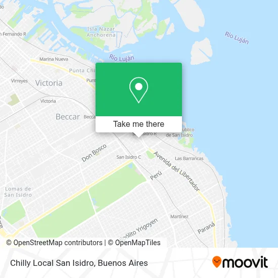Chilly Local San Isidro map