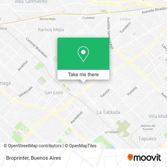 Broprinter map
