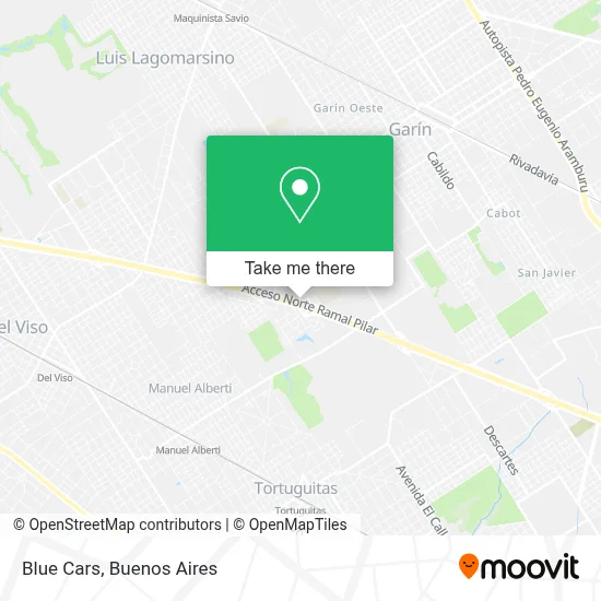 Blue Cars map