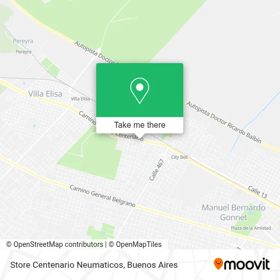 Store Centenario Neumaticos map