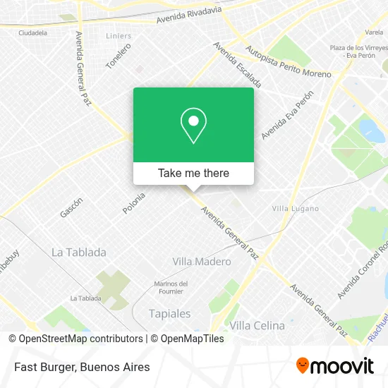 Fast Burger map