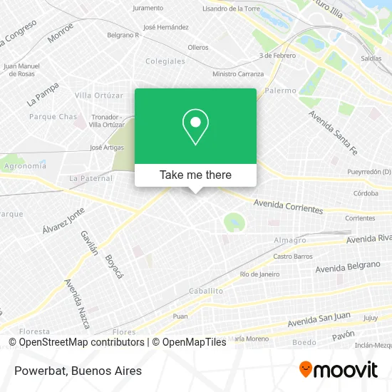 Powerbat map