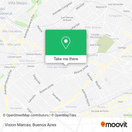 Vision Marcas map