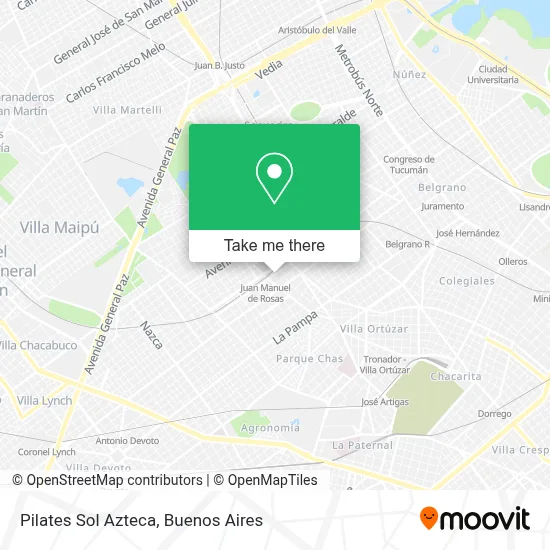 Pilates Sol Azteca map