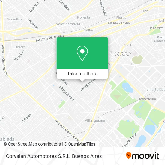 Corvalan Automotores S.R.L map