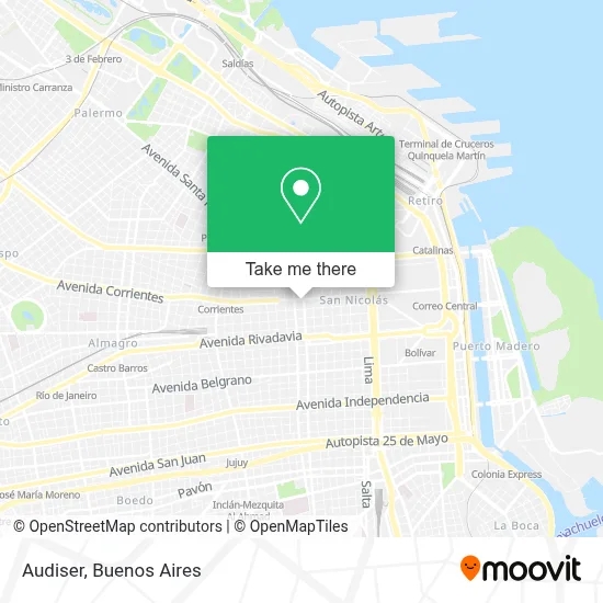 Audiser map