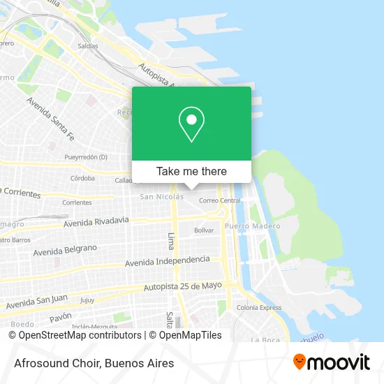 Afrosound Choir map
